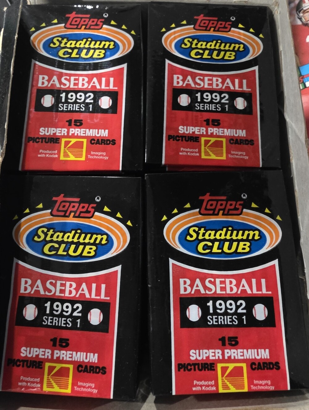 Topps Stadium Club Baseball Pack - Black, Red & Yellow